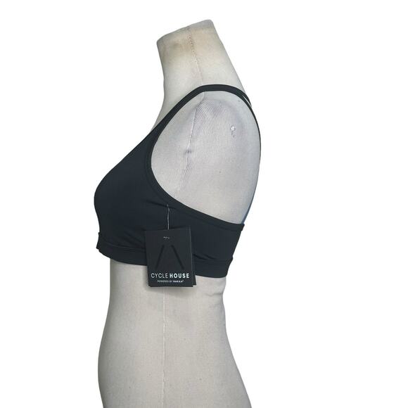 Marika Cycle House black crossed back sports bra size Small - Picture 7 of 9